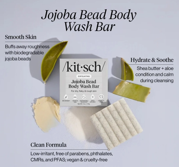 Jojoba Bead Exfoliating Body Wash Bar