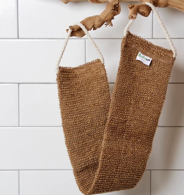 Sisal Linen Back Exfoliating Strap
