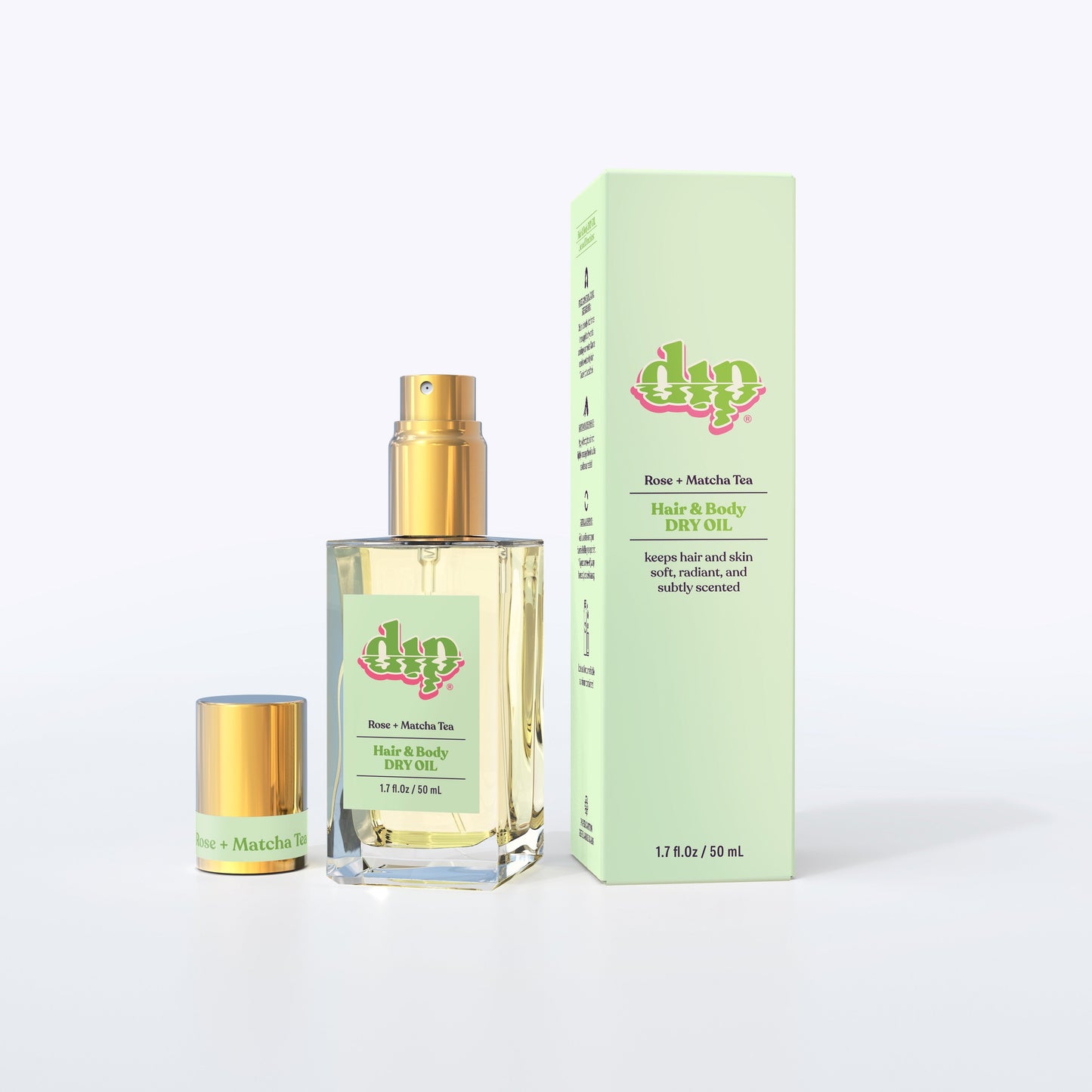 Dip Hair & Body Dry Oil - Rose & Matcha Tea