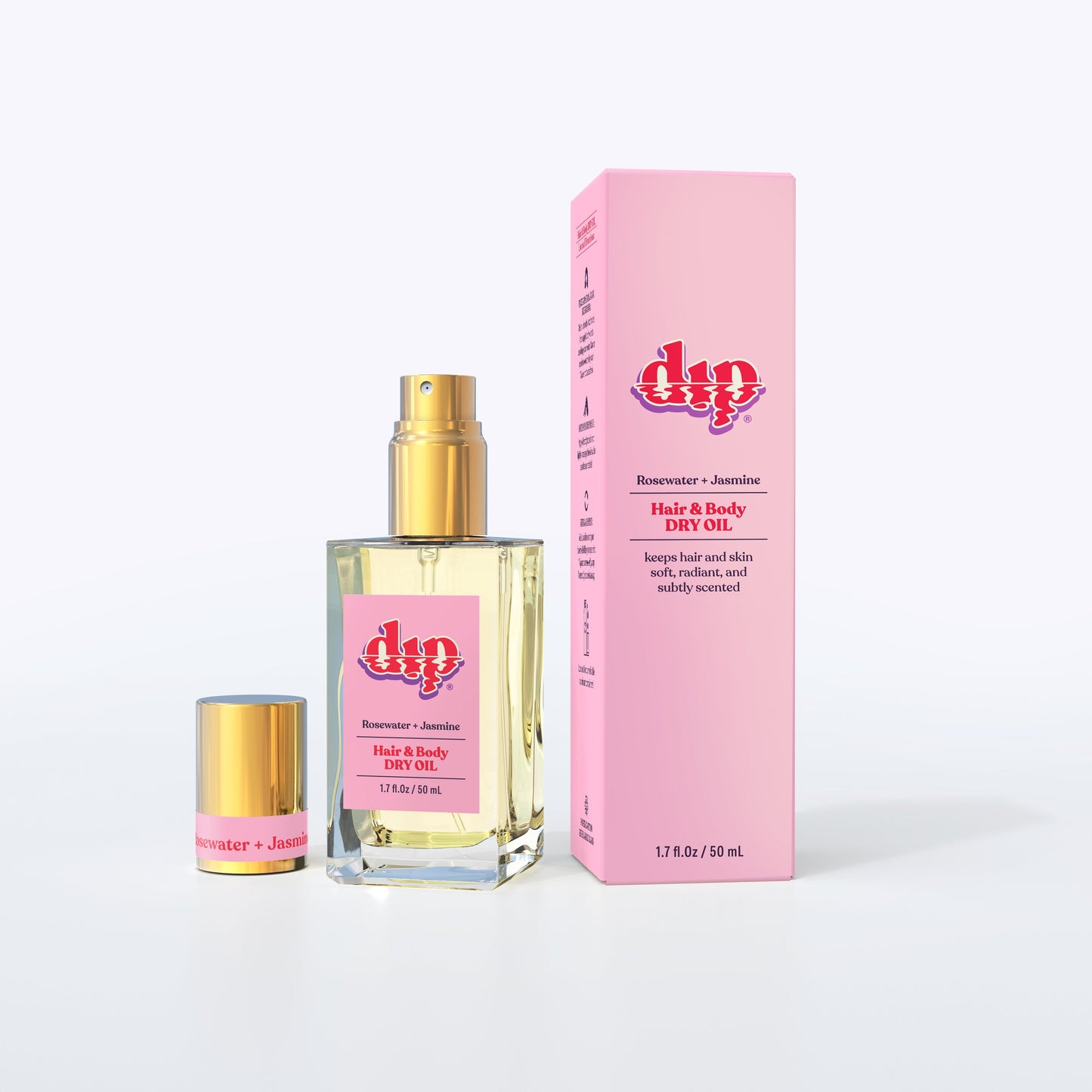 Dip Hair & Body Dry Oil - Rosewater & Jasmine