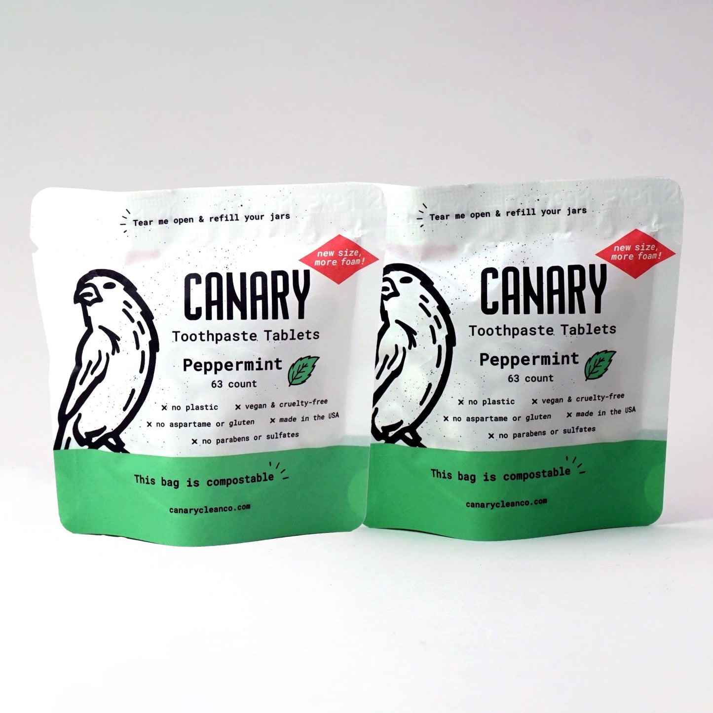 Peppermint Toothpaste Tablets | Plastic-Free | Nano Hydroxyapatite
