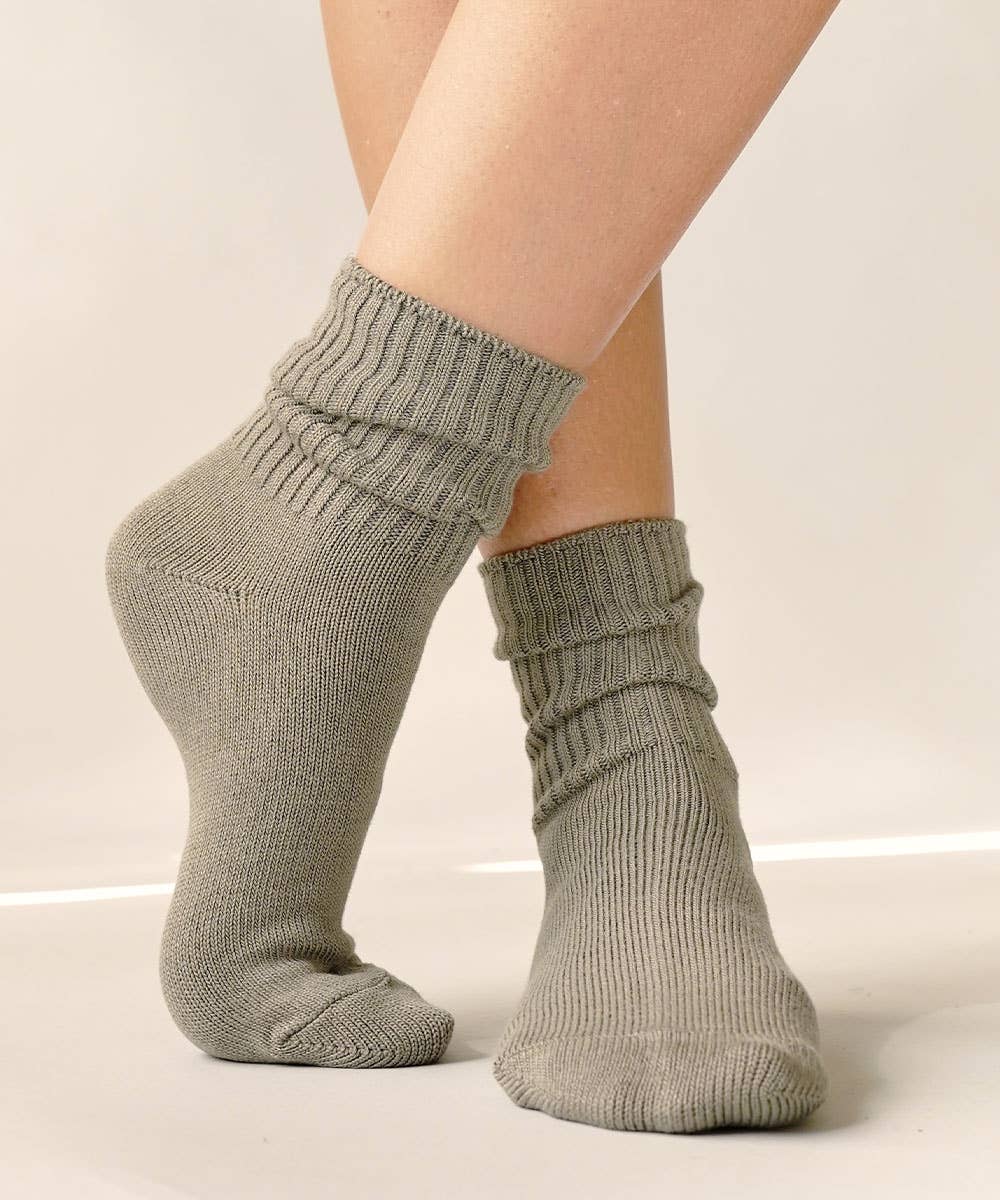 Organic Bamboo Cotton Crew Socks