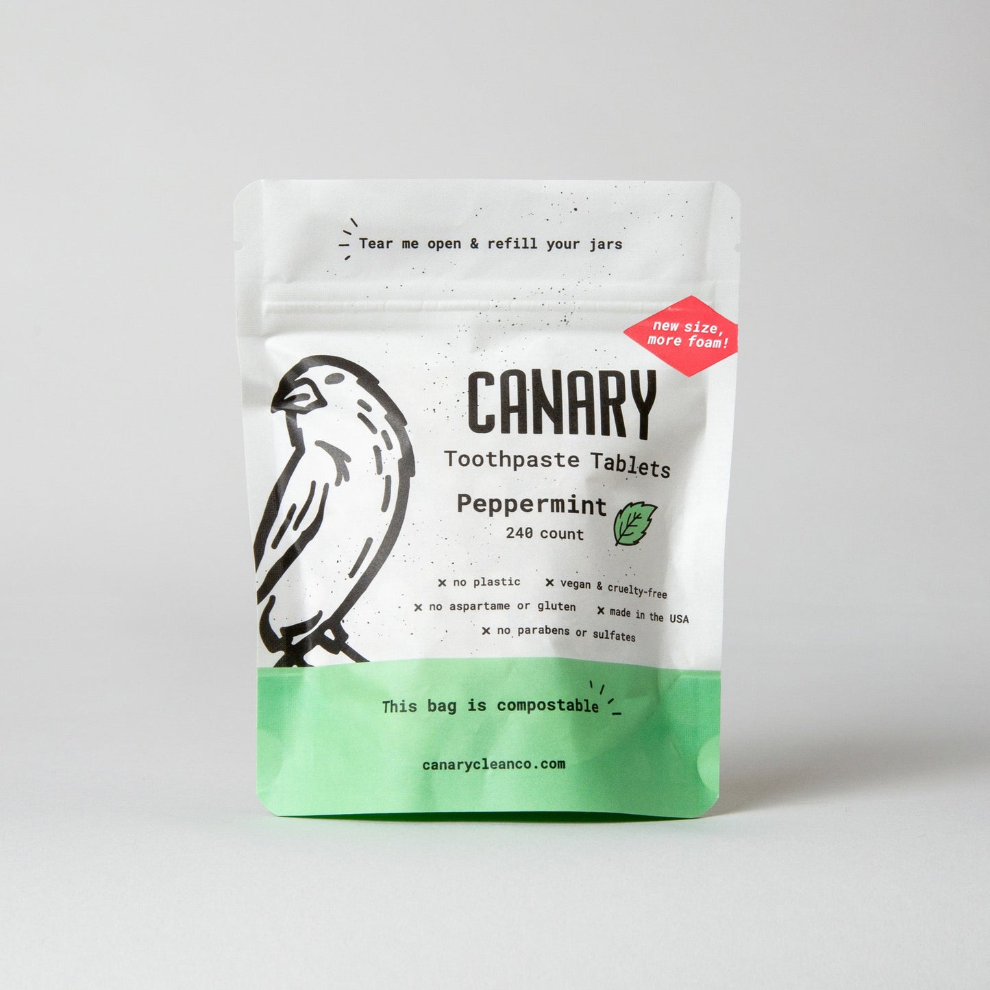 Peppermint Toothpaste Tablets | Plastic-Free | Nano Hydroxyapatite