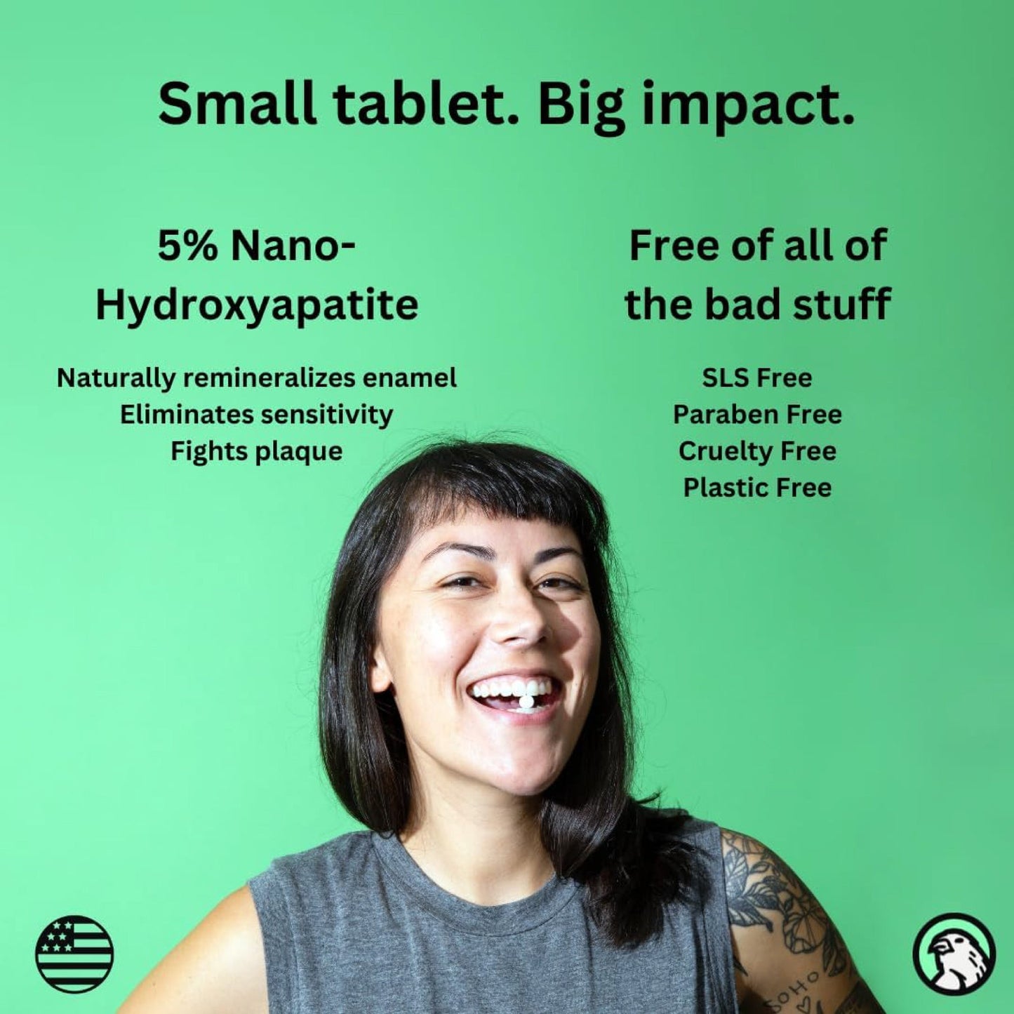 Peppermint Toothpaste Tablets | Plastic-Free | Nano Hydroxyapatite