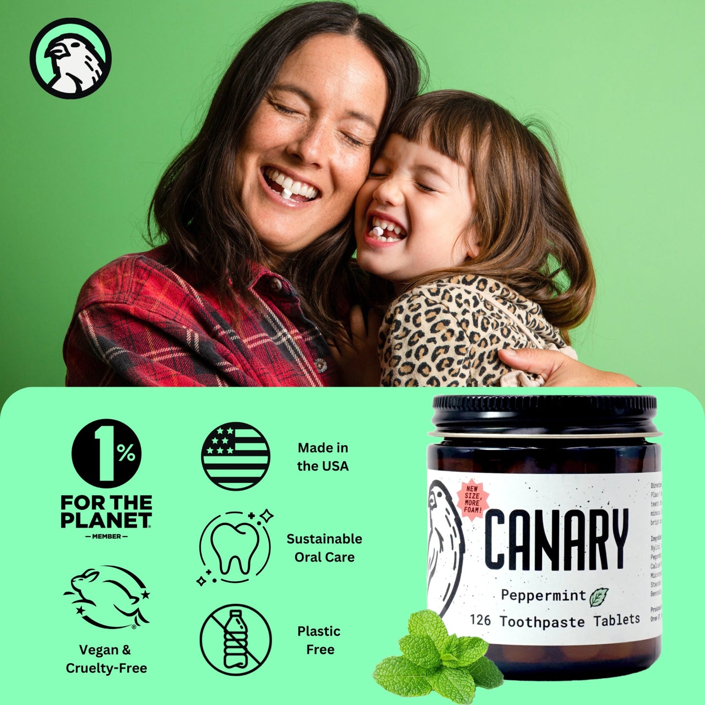 Peppermint Toothpaste Tablets | Plastic-Free | Nano Hydroxyapatite