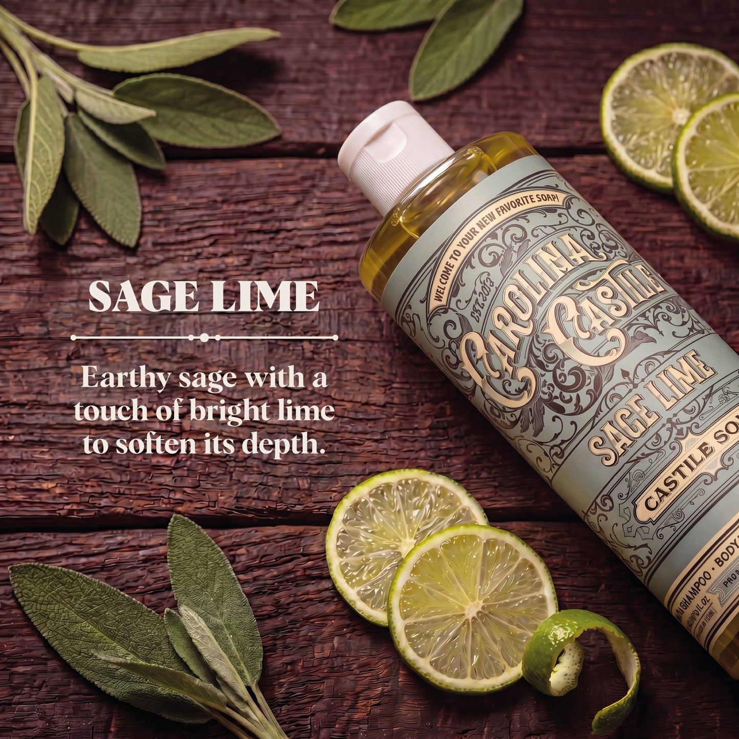 Sage Lime Castile Soap