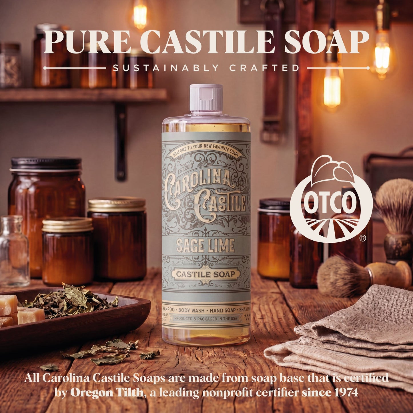 Sage Lime Castile Soap