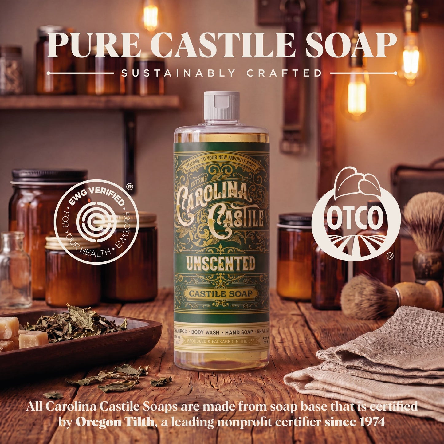 Gentle Unscented Castile Soap