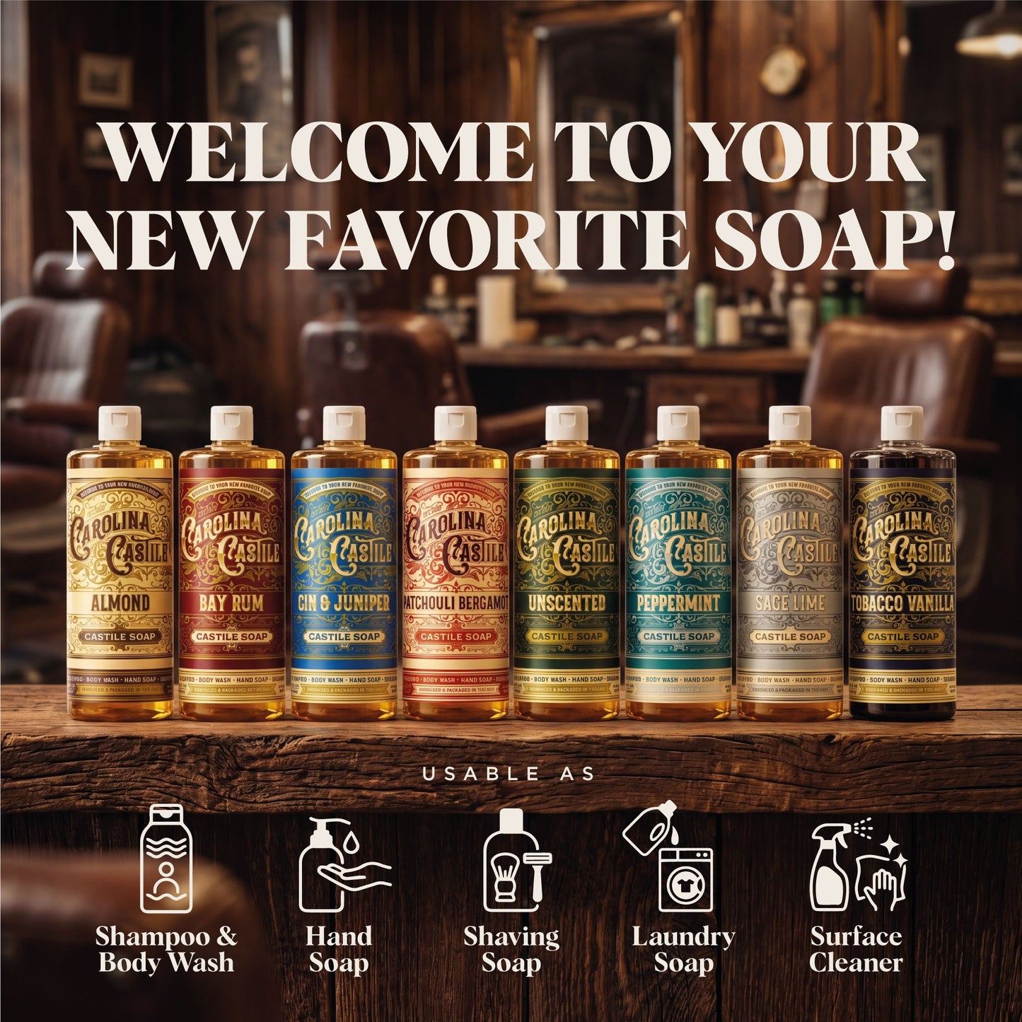 Tobacco Vanilla Castile Soap