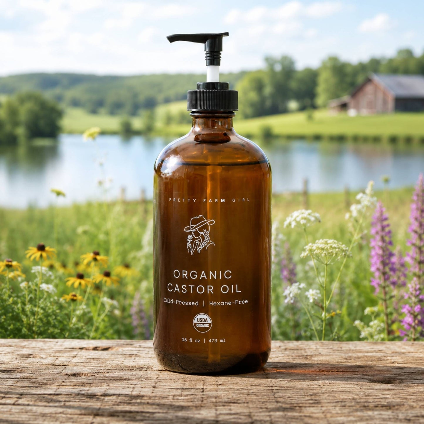 Pure Organic Cold Pressed Hexane-Free Castor Oil