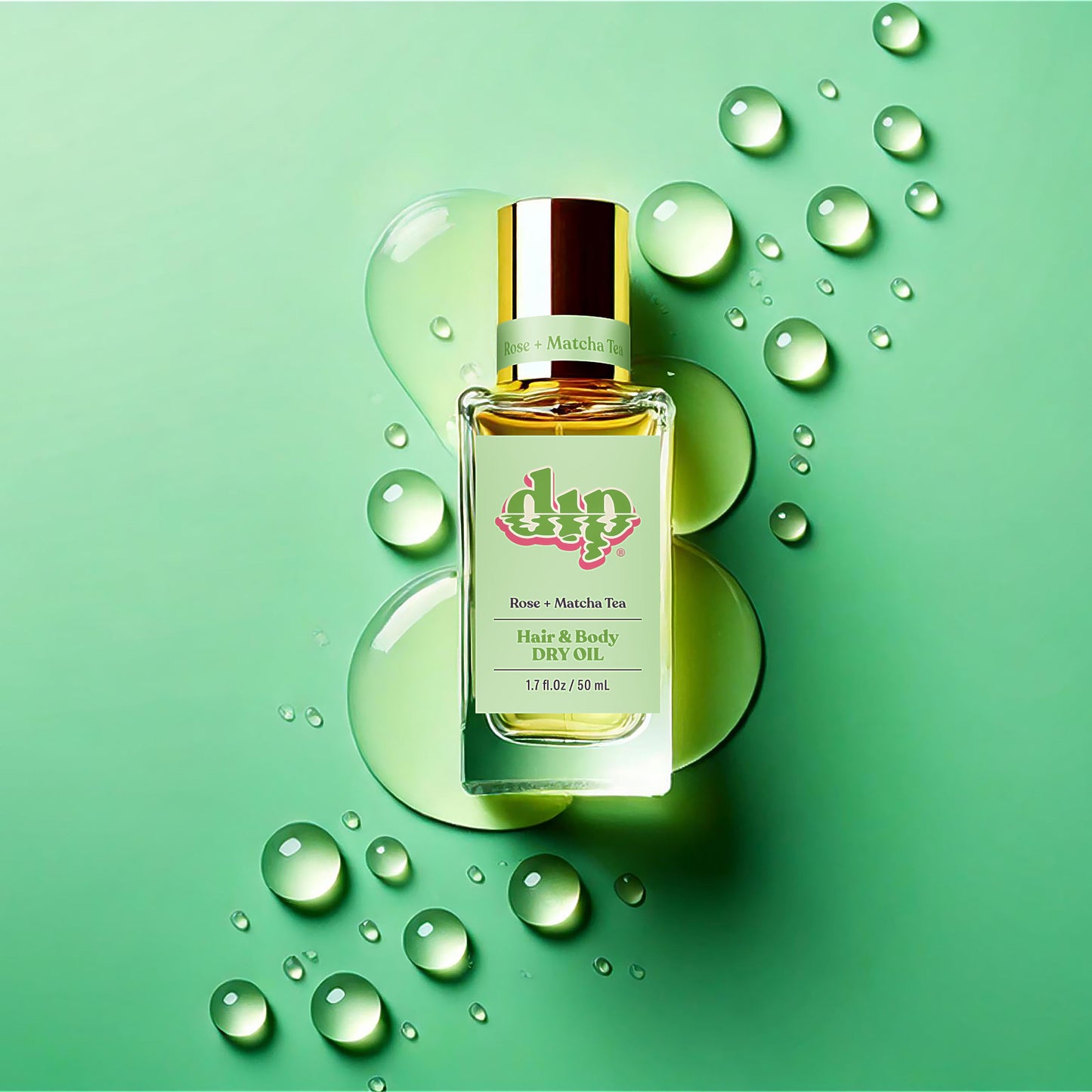 Dip Hair & Body Dry Oil - Rose & Matcha Tea