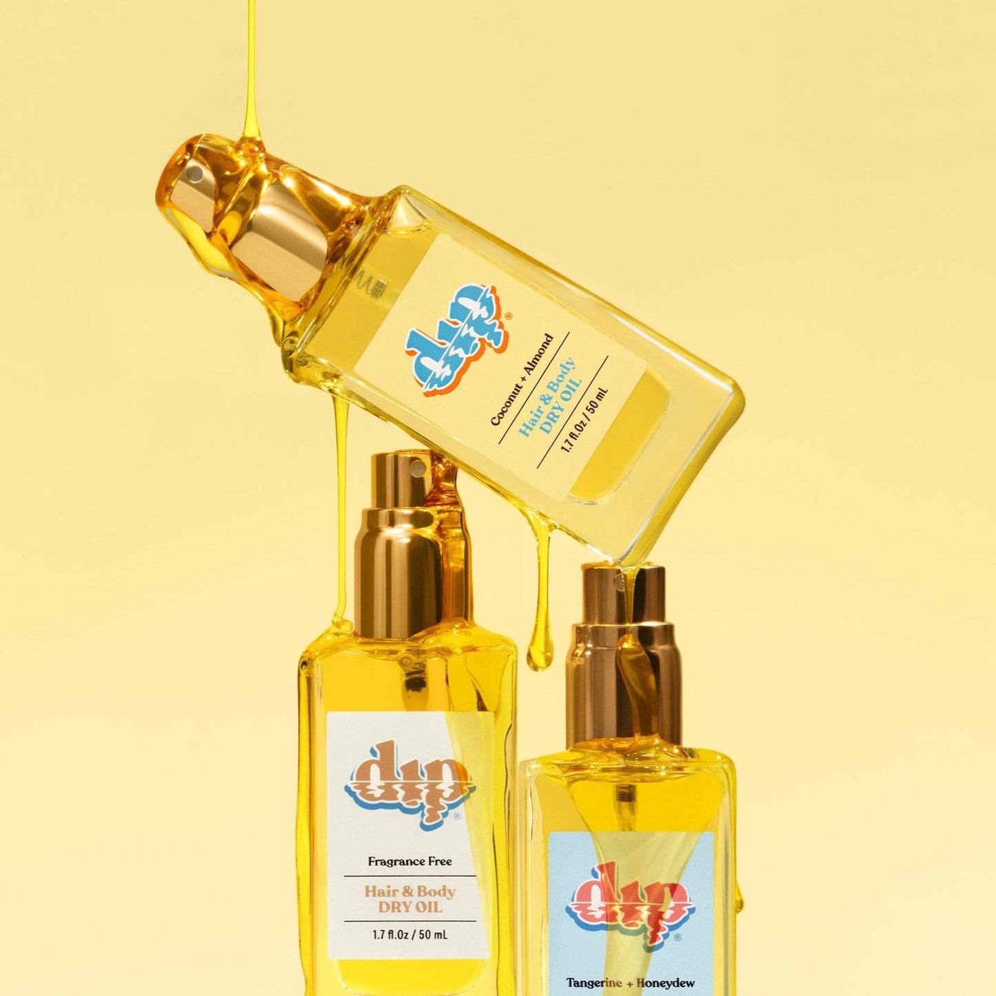 Dip Hair & Body Dry Oil - Coconut & Almond