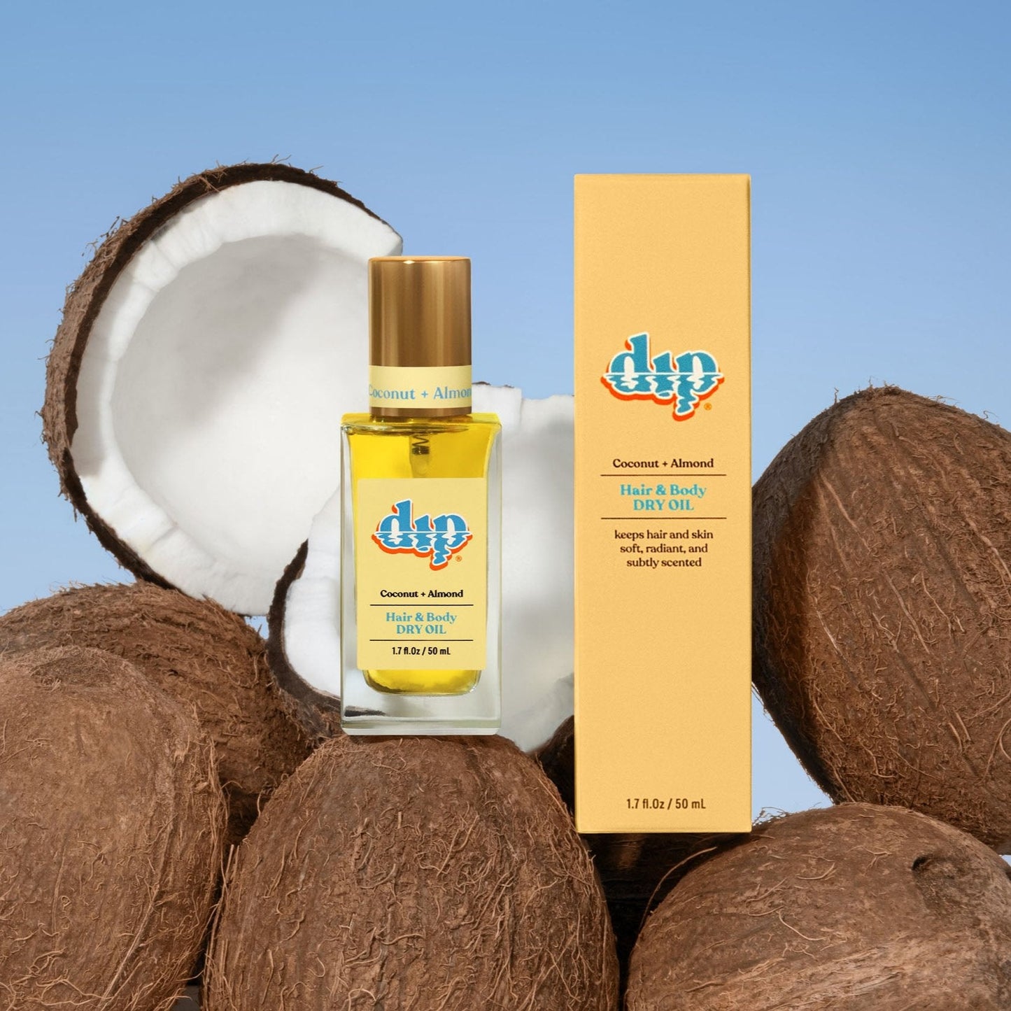 Dip Hair & Body Dry Oil - Coconut & Almond