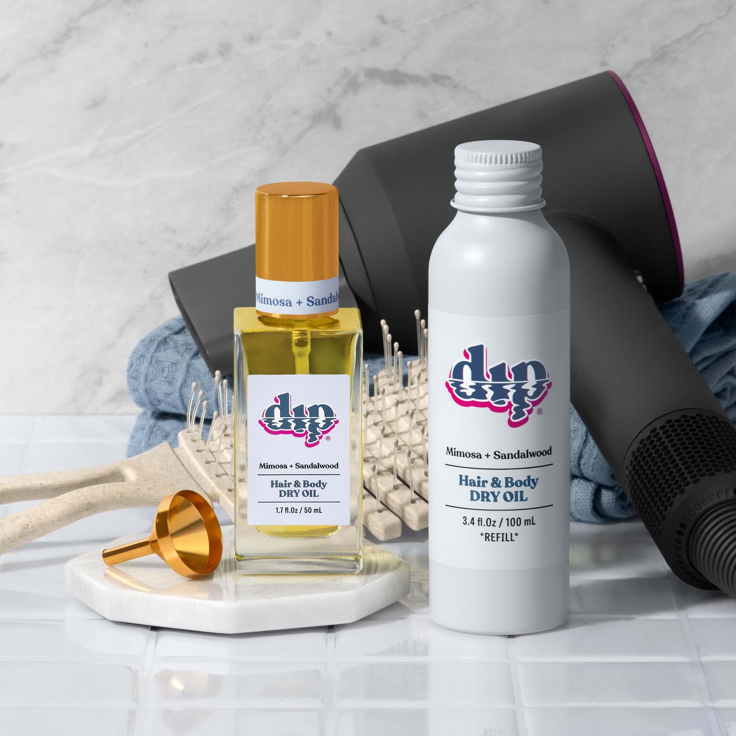 Dip REFILL Hair & Body Dry Oil - Mimosa & Sandalwood