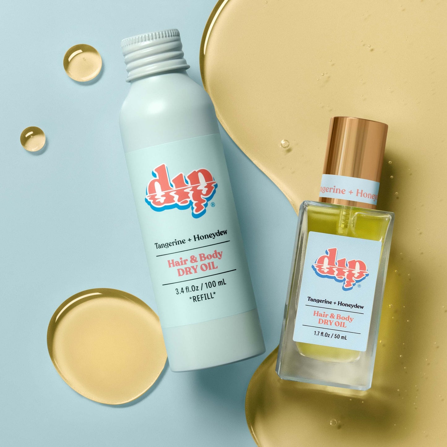 Dip REFILL Hair & Body Dry Oil - Tangerine & Honeydew