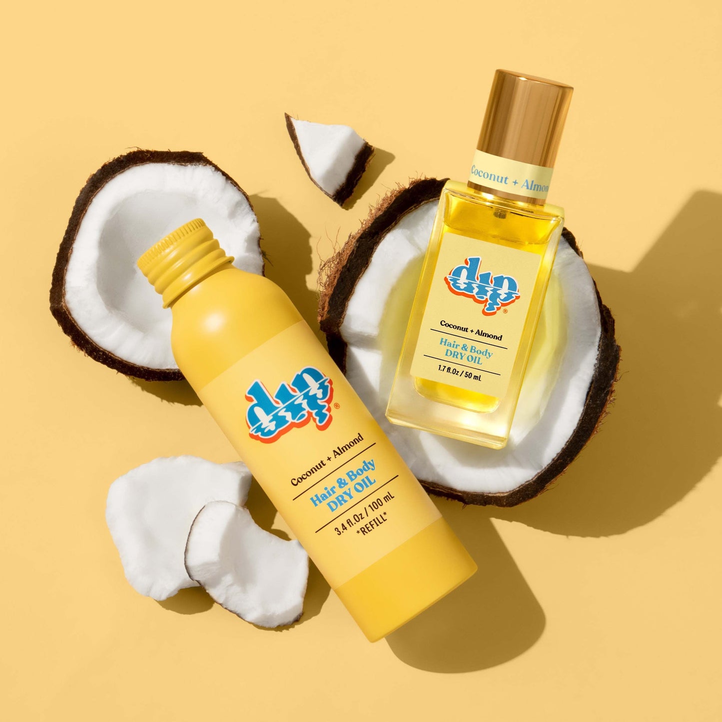 Dip REFILL Hair & Body Dry Oil - Coconut & Almond