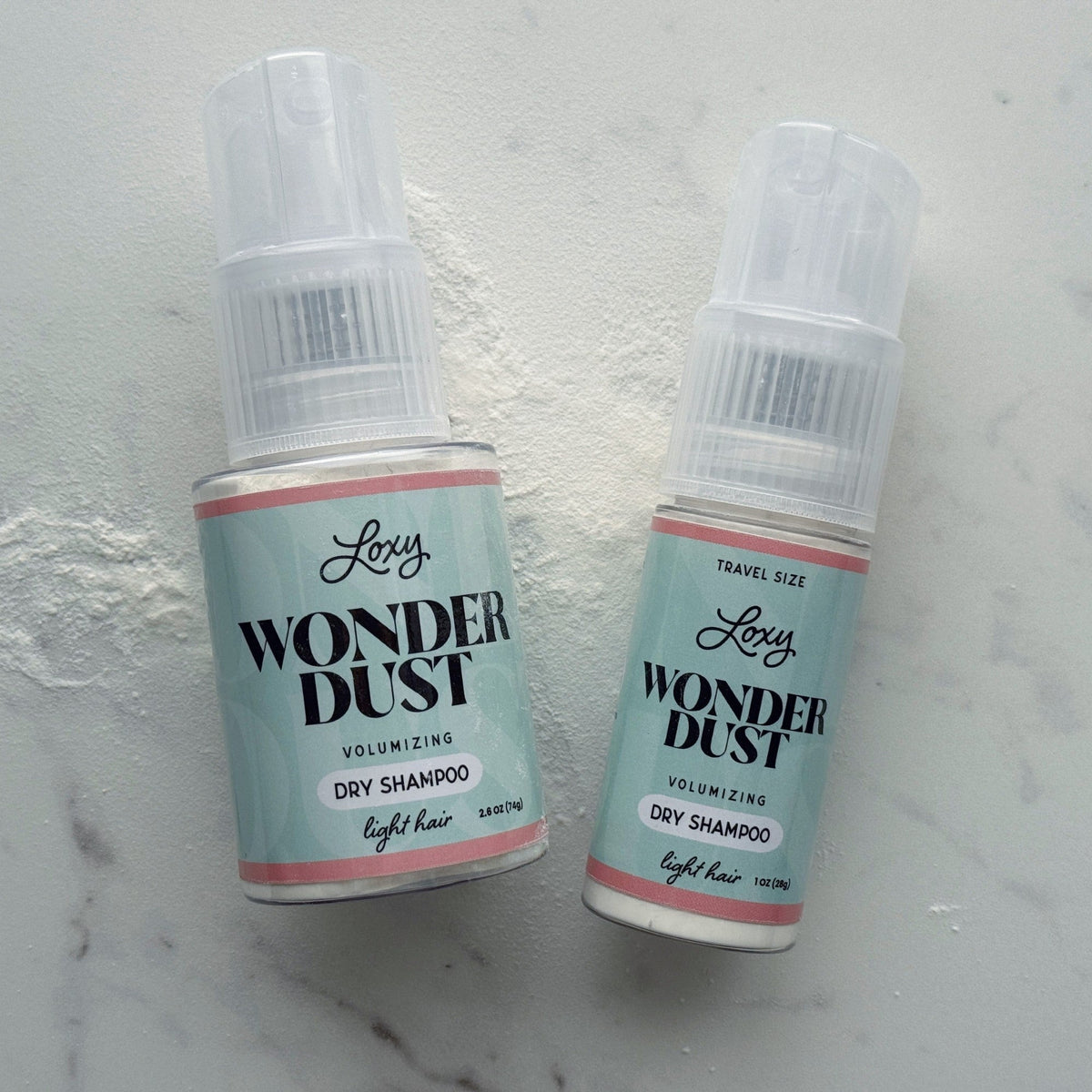 Wonder Dust Dry Shampoo: Oil-Absorbing, Volumizing Powder for Light, Brown & Dark Hair