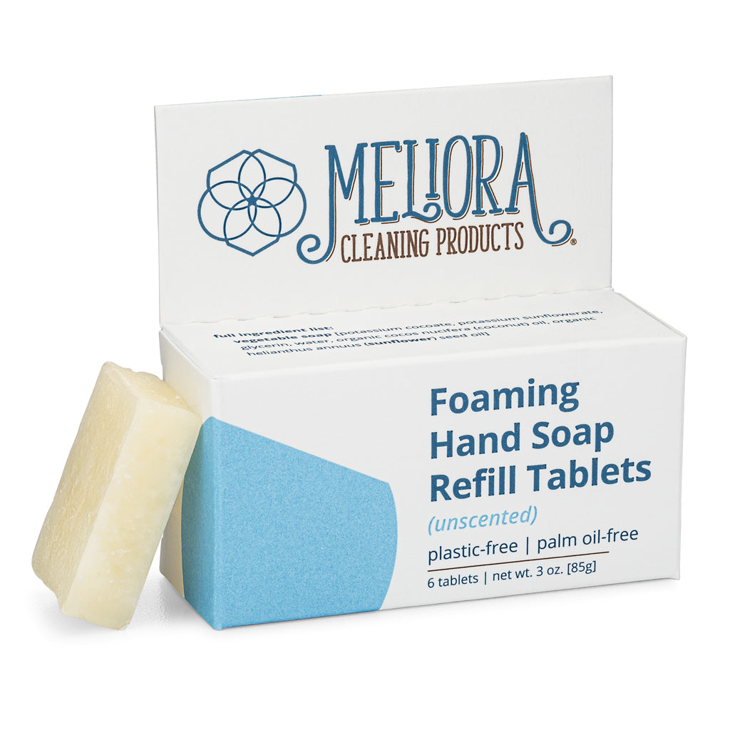 Foaming Hand Soap Refill Tablets - 6-Pack Plastic-Free Boxed