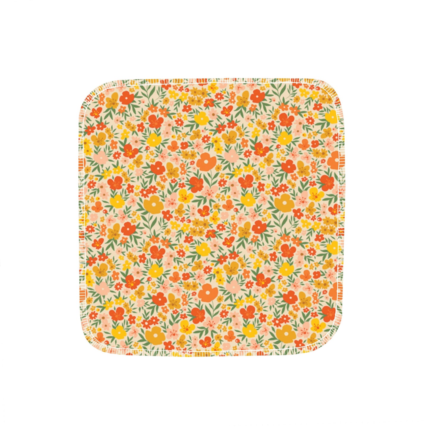 Reusable Paper Towels--Retro Golden Florals