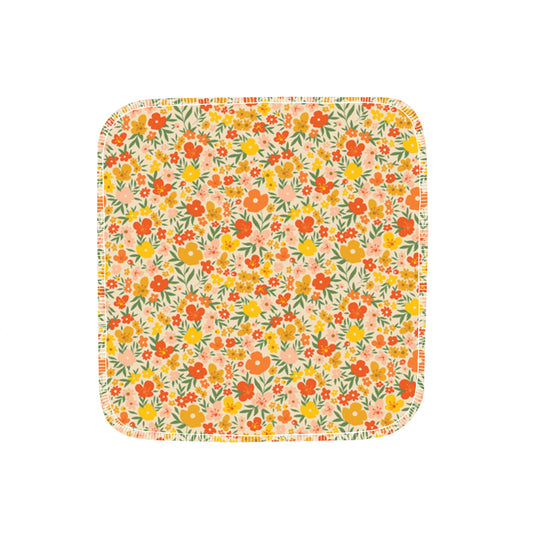 Reusable Paper Towels--Retro Golden Florals