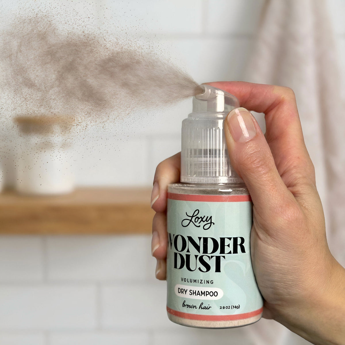 Wonder Dust Dry Shampoo: Oil-Absorbing, Volumizing Powder for Light, Brown & Dark Hair