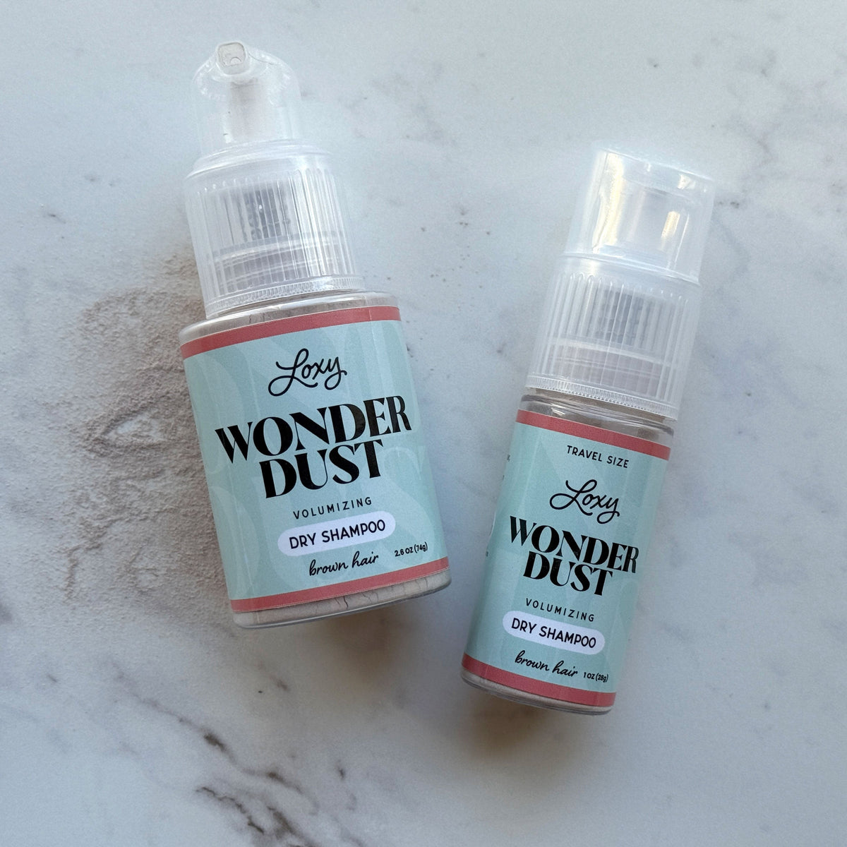 Wonder Dust Dry Shampoo: Oil-Absorbing, Volumizing Powder for Light, Brown & Dark Hair