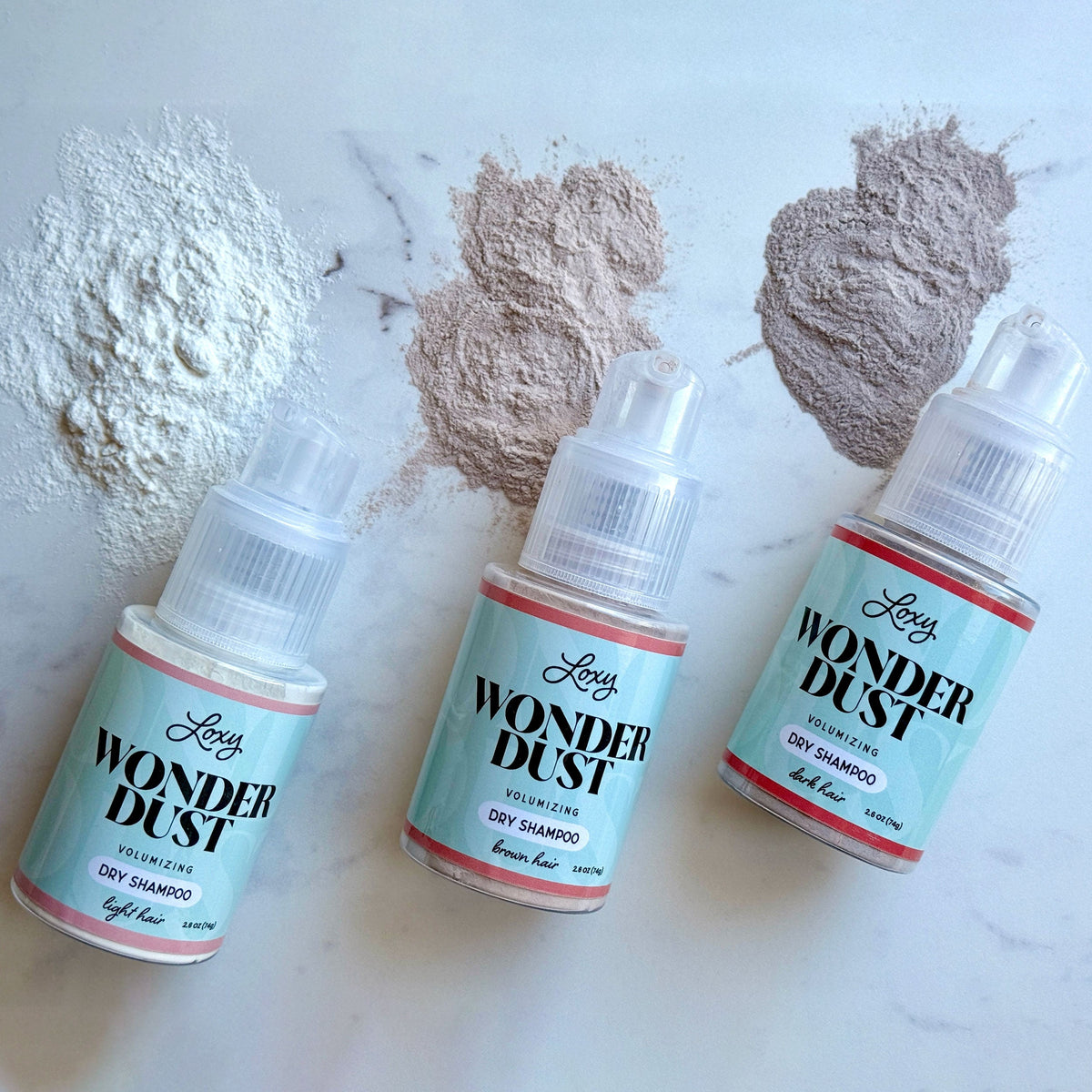 Wonder Dust Dry Shampoo: Oil-Absorbing, Volumizing Powder for Light, Brown & Dark Hair
