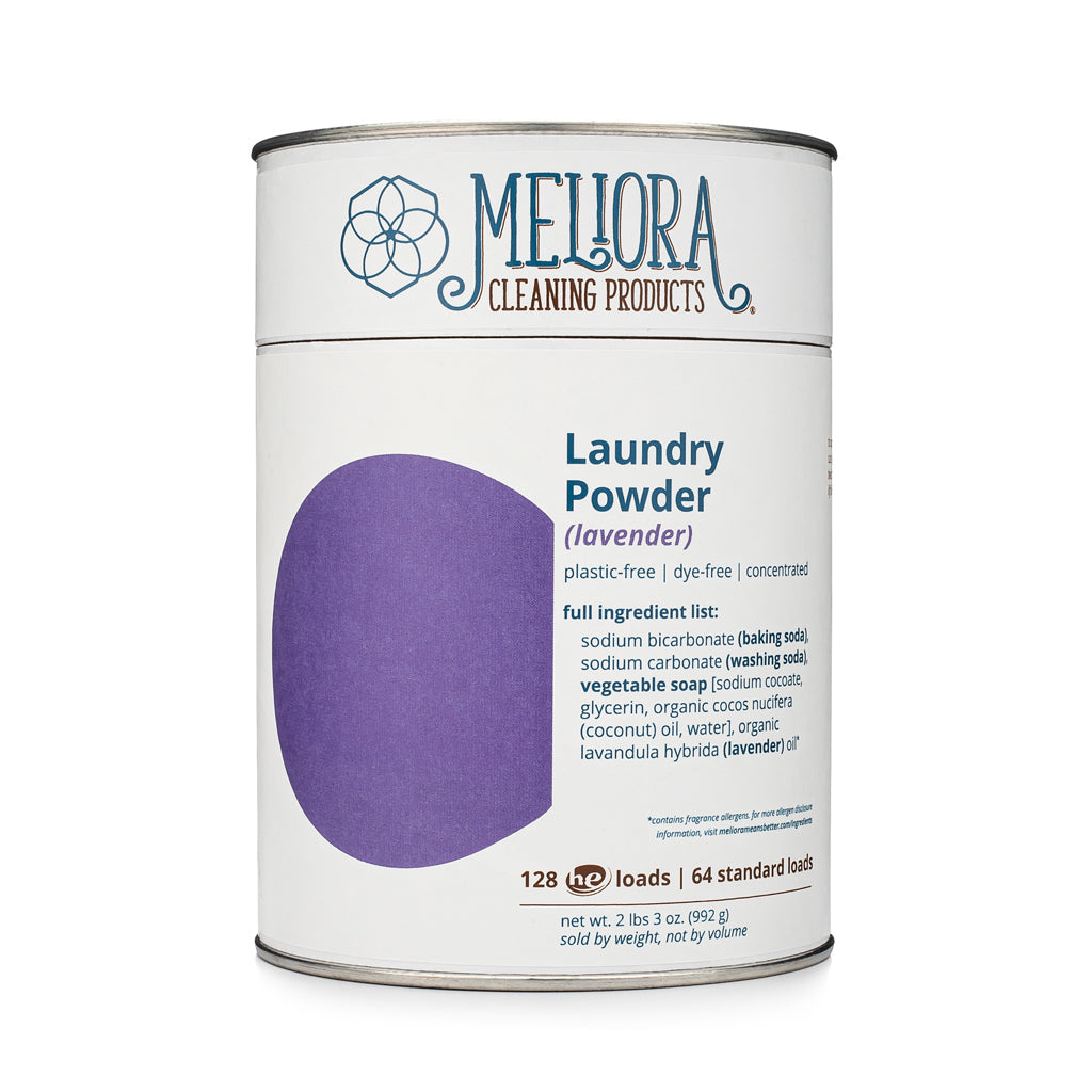 Laundry Powder Detergent - 128 HE (64 Standard) Loads - Plastic-Free