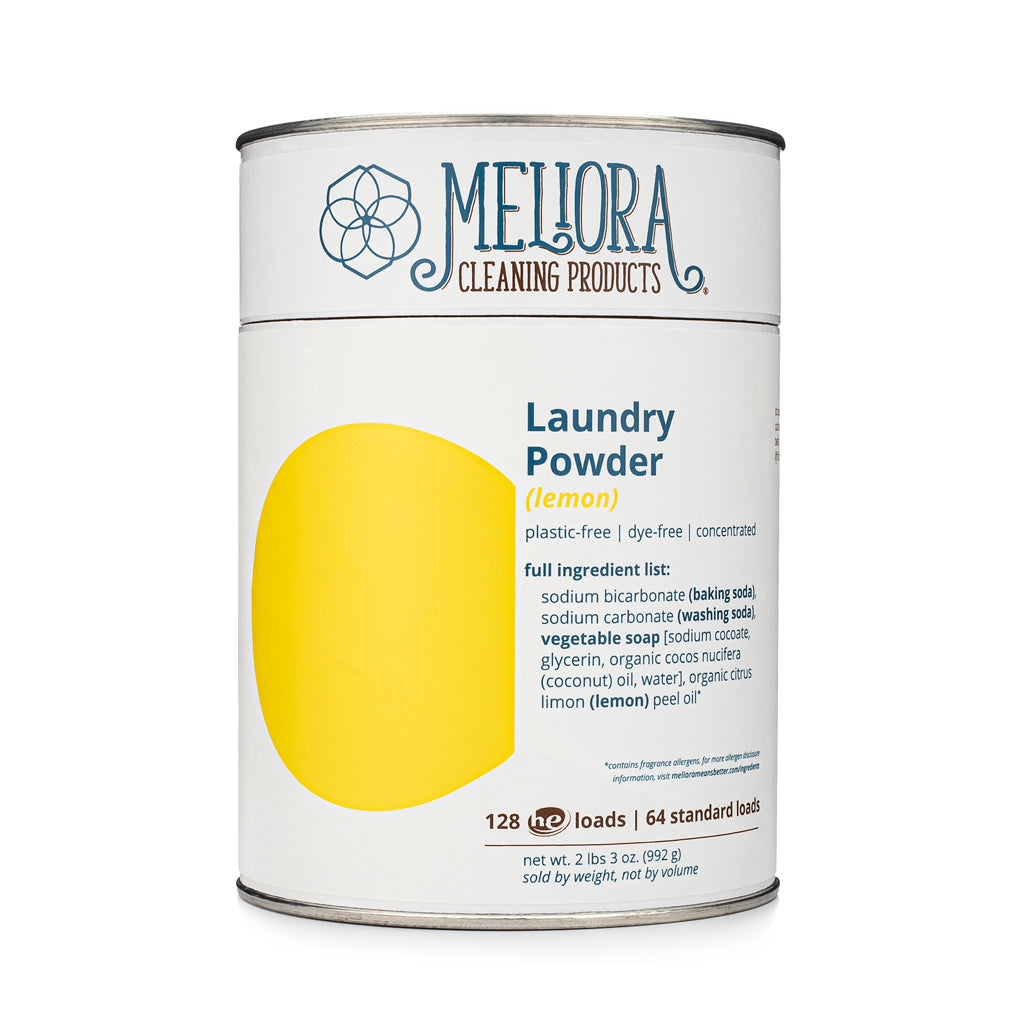Laundry Powder Detergent - 128 HE (64 Standard) Loads - Plastic-Free