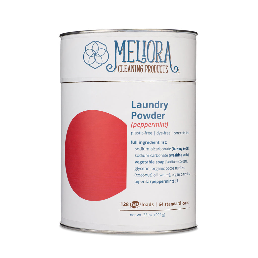 Laundry Powder Detergent - 128 HE (64 Standard) Loads - Plastic-Free