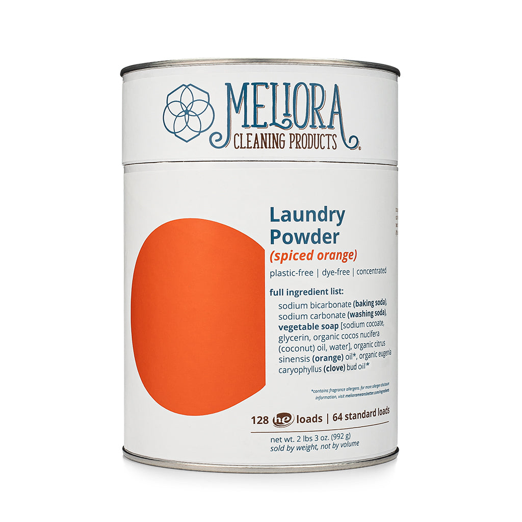 Laundry Powder Detergent - 128 HE (64 Standard) Loads - Plastic-Free