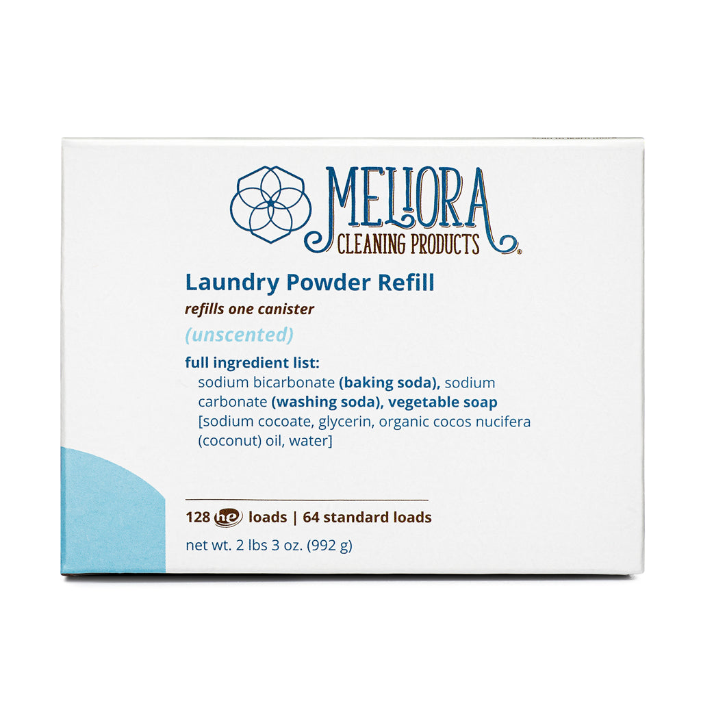 Laundry Powder Detergent - 128 HE (64 Standard) Loads - Refill