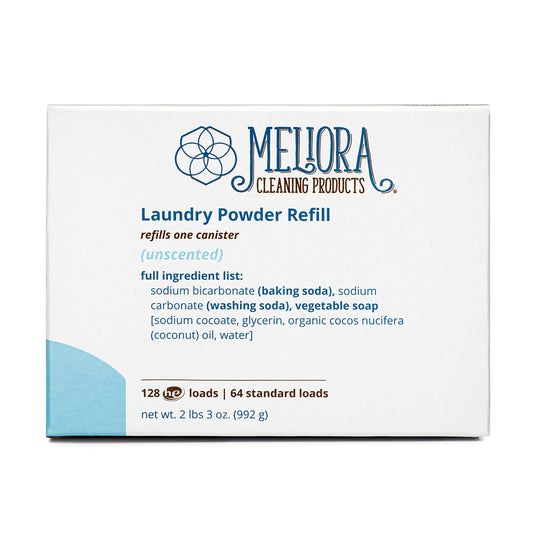 Laundry Powder Detergent - 128 HE (64 Standard) Loads - Refill