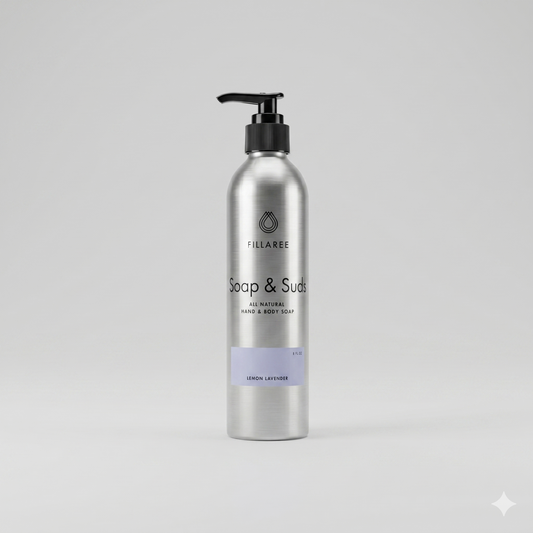 Soap & Suds - Metal Bottle 8 oz