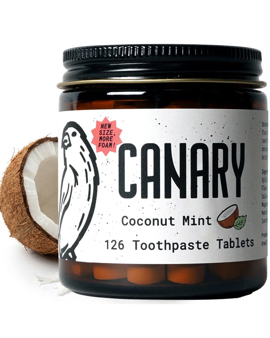 Coconut Mint Toothpaste Tablets | Plastic-Free | Nano Hydroxyapatite