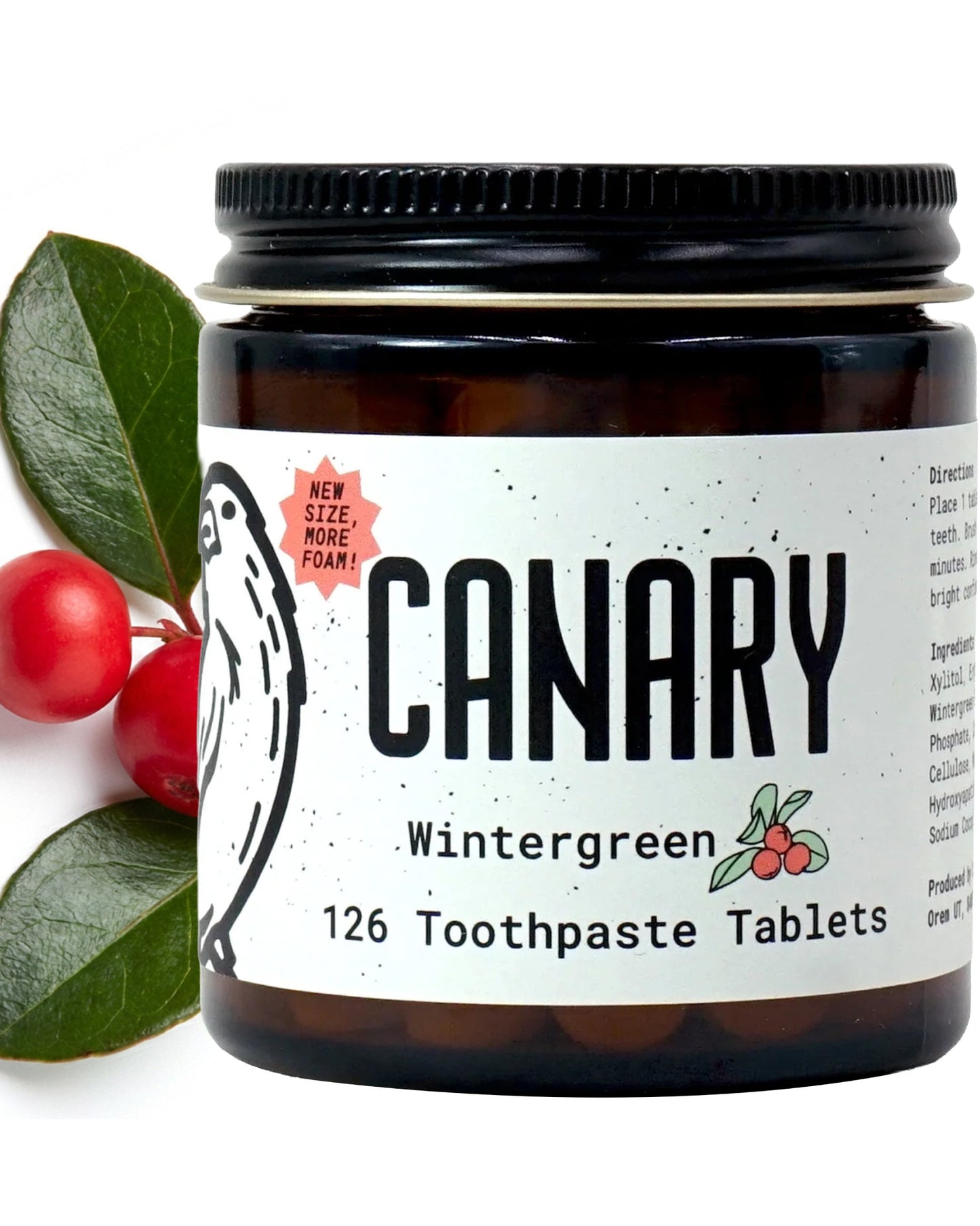 Wintergreen Toothpaste Tablets | Plastic-Free | Toothpaste Tablets with Nano Hydroxyapatite