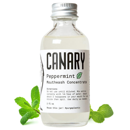 Peppermint Mouthwash Concentrate | Fluoride-Free Mouthwash with Xylitol & Aloe Vera