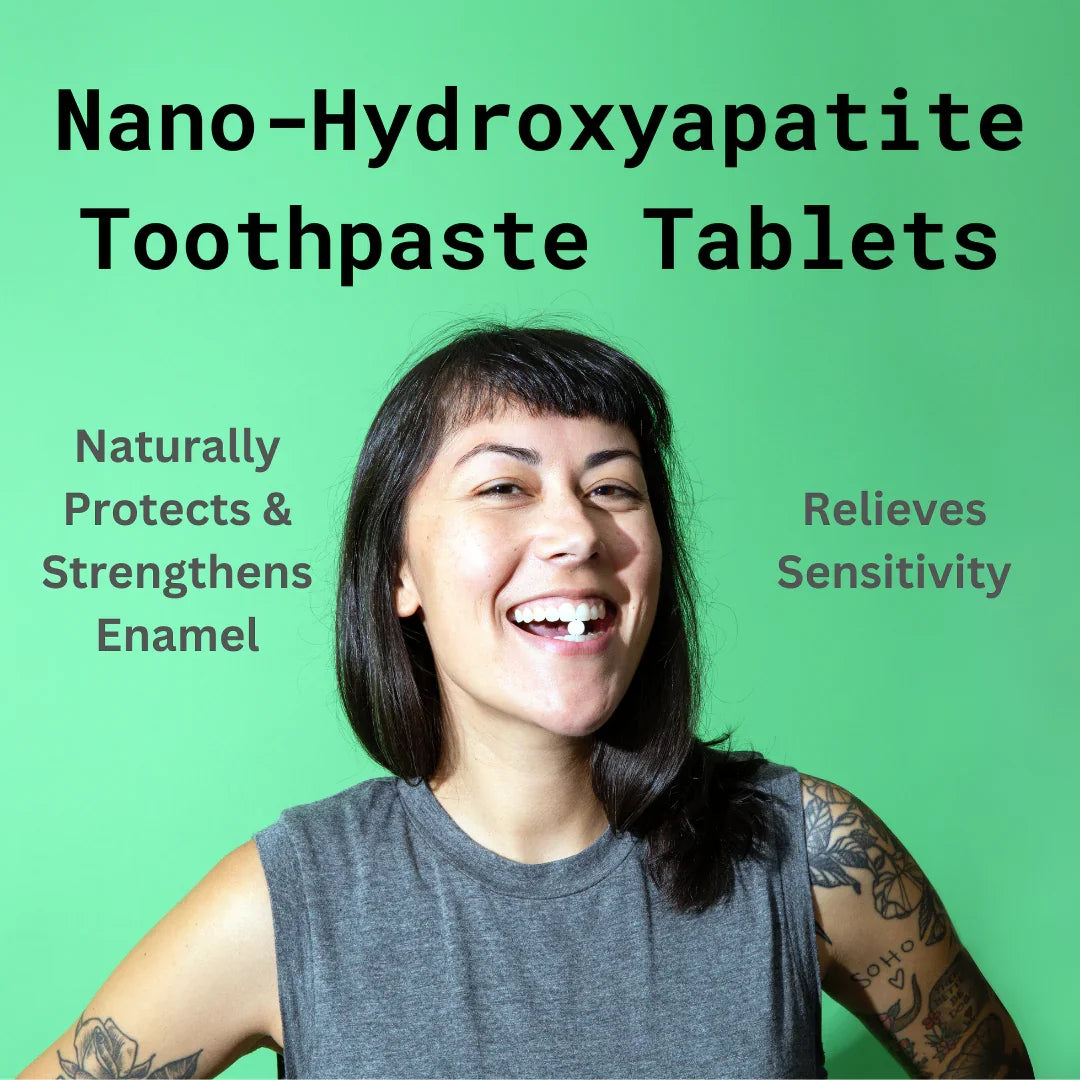 Wintergreen Toothpaste Tablets | Plastic-Free | Toothpaste Tablets with Nano Hydroxyapatite