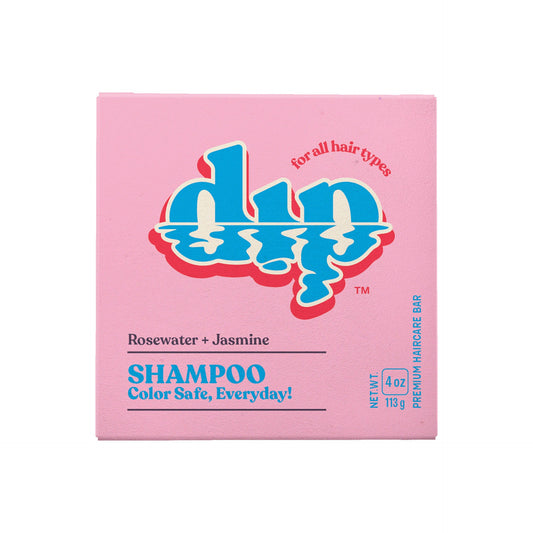 Dip Shampoo Bar: Color Safe, Everyday- Rosewater & Jasmine