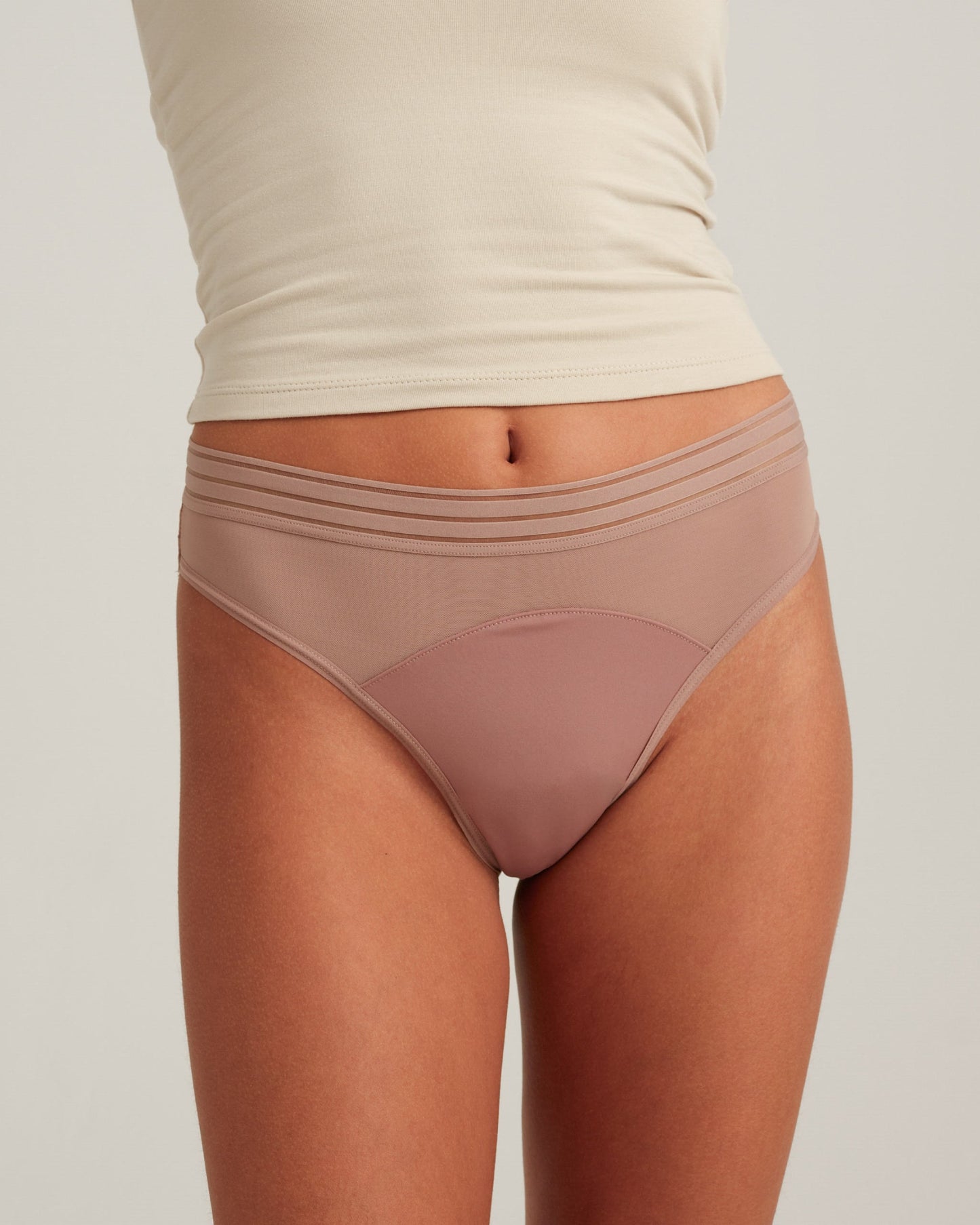 Leakproof Mesh Thong