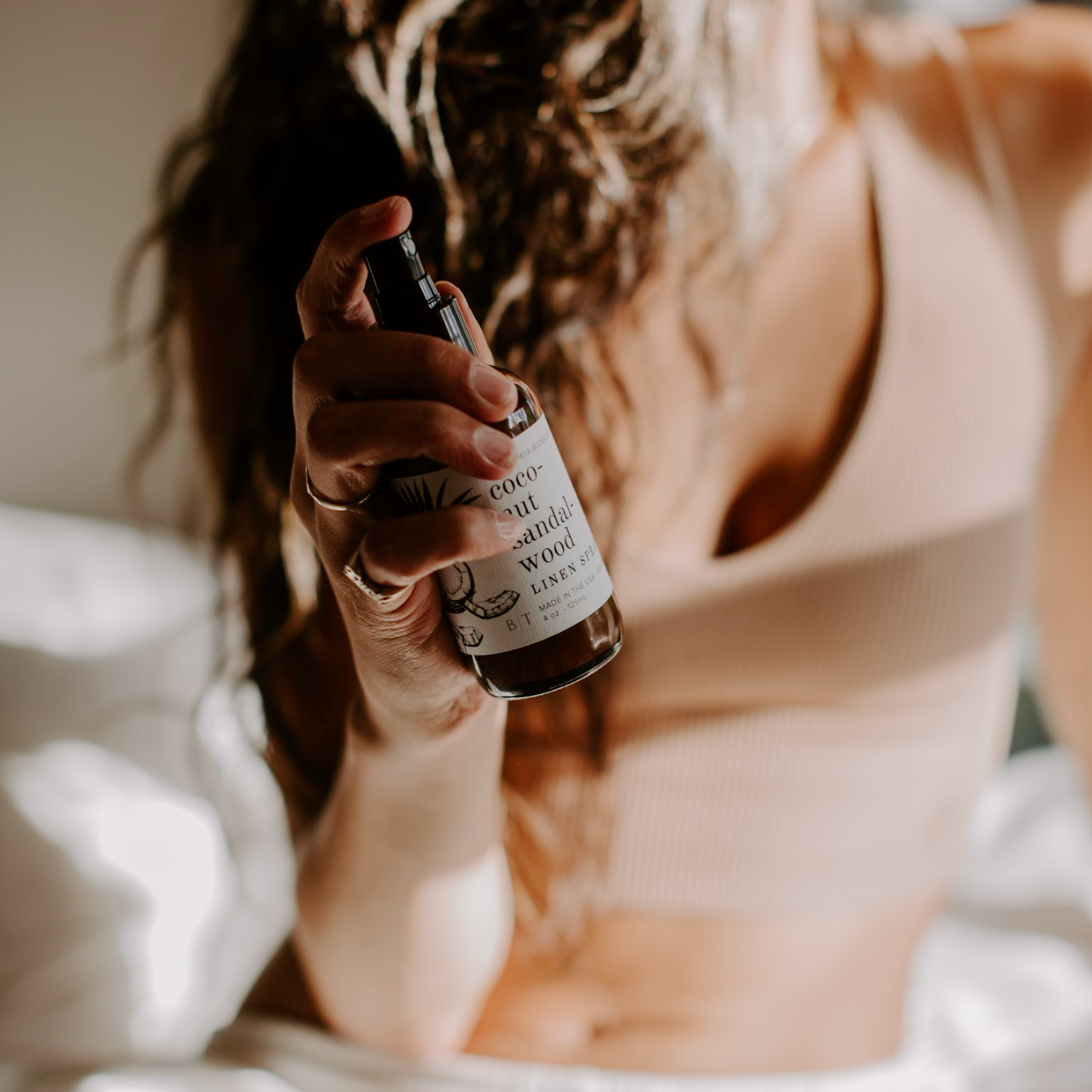 Coconut Sandalwood Linen Spray