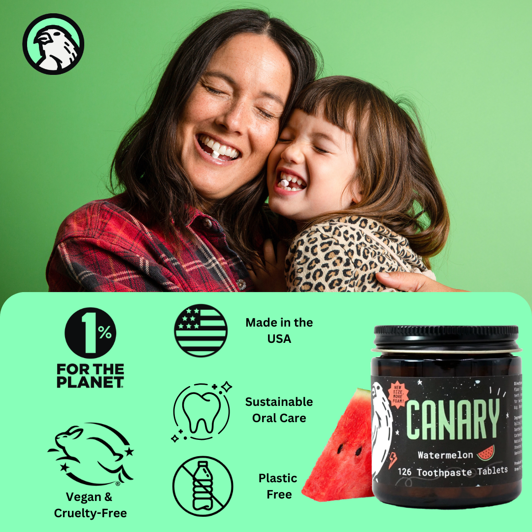Watermelon Toothpaste Tablets | Plastic-Free | Kids Toothpaste Tablets with Nano Hydroxyapatite