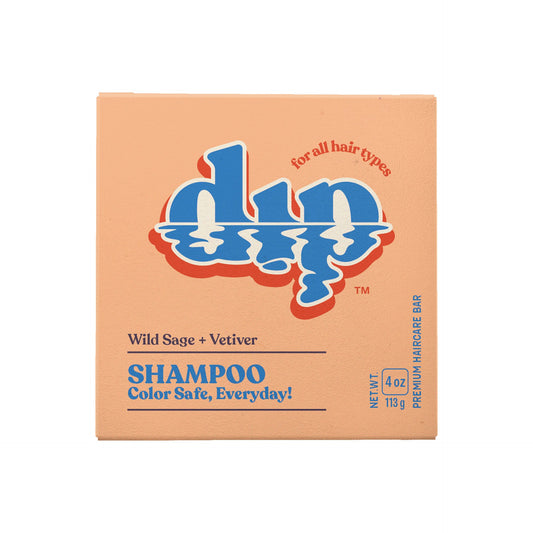 Dip Shampoo Bar: Color Safe, Everyday - Wild Sage & Vetiver