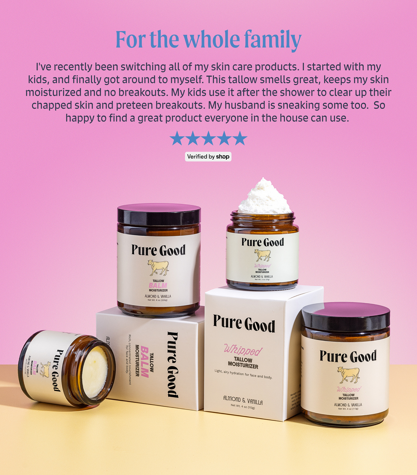 Almond & Vanilla · Whipped Tallow