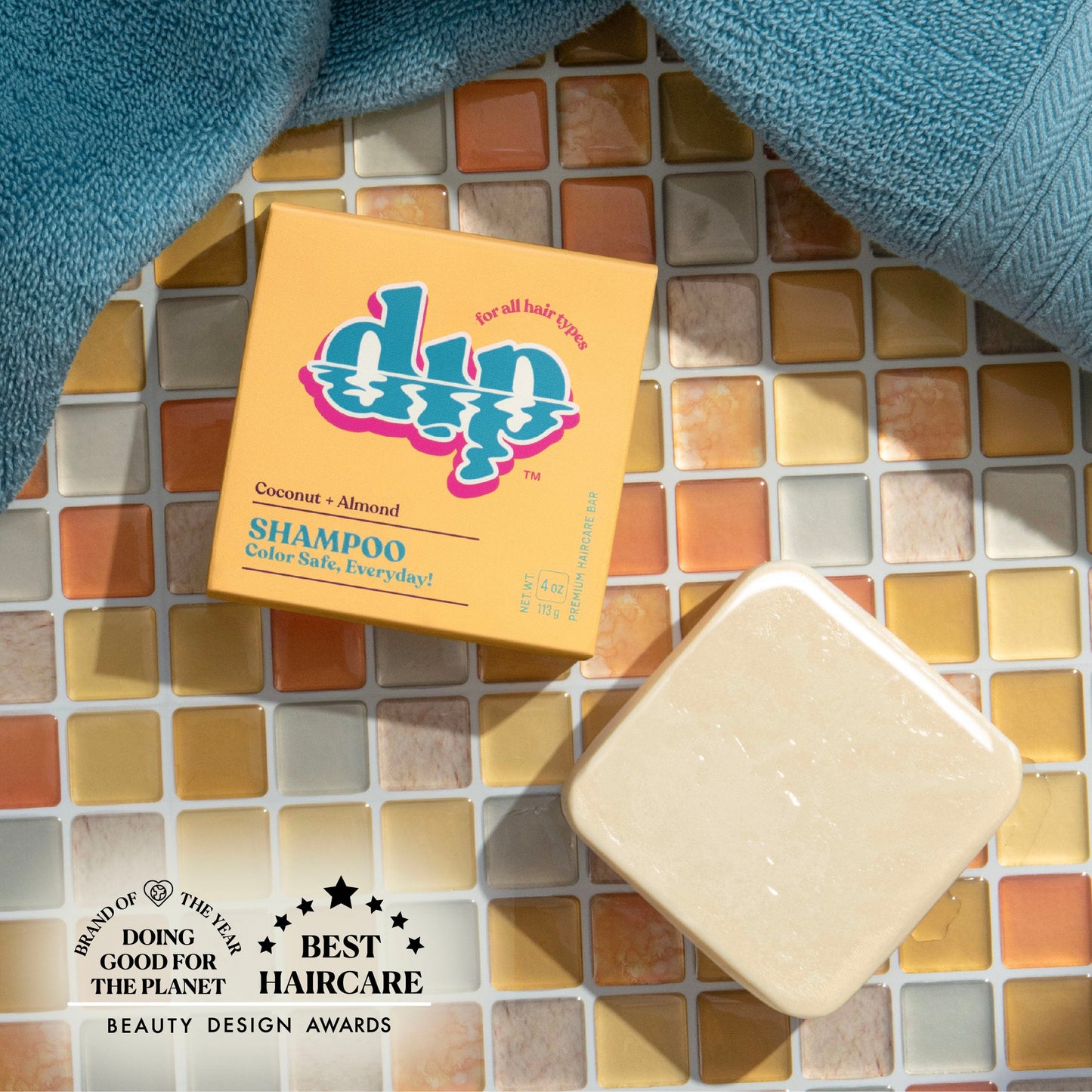 Dip Shampoo Bar: Color Safe, Everyday - Coconut & Almond