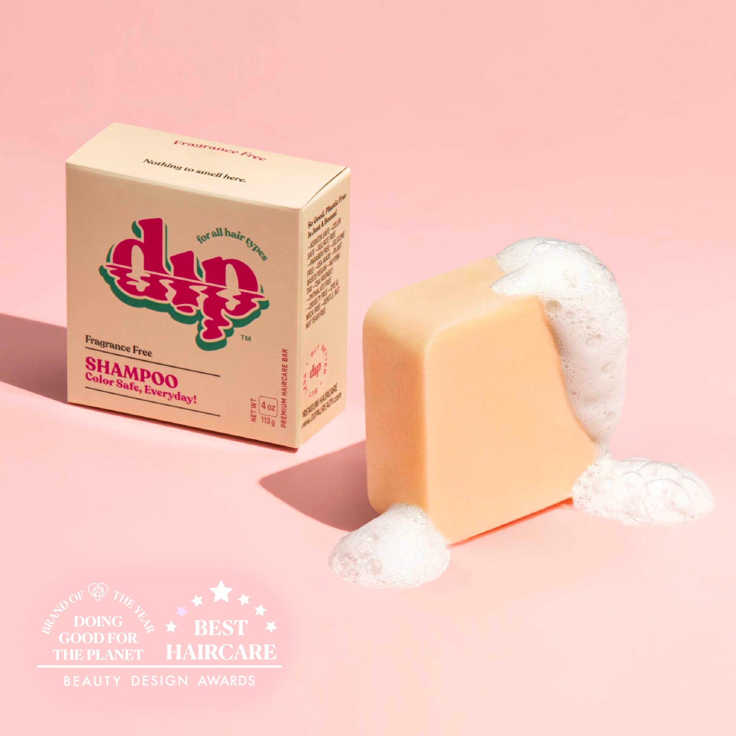 Dip Shampoo Bar: Color Safe, Everyday - Fragrance Free