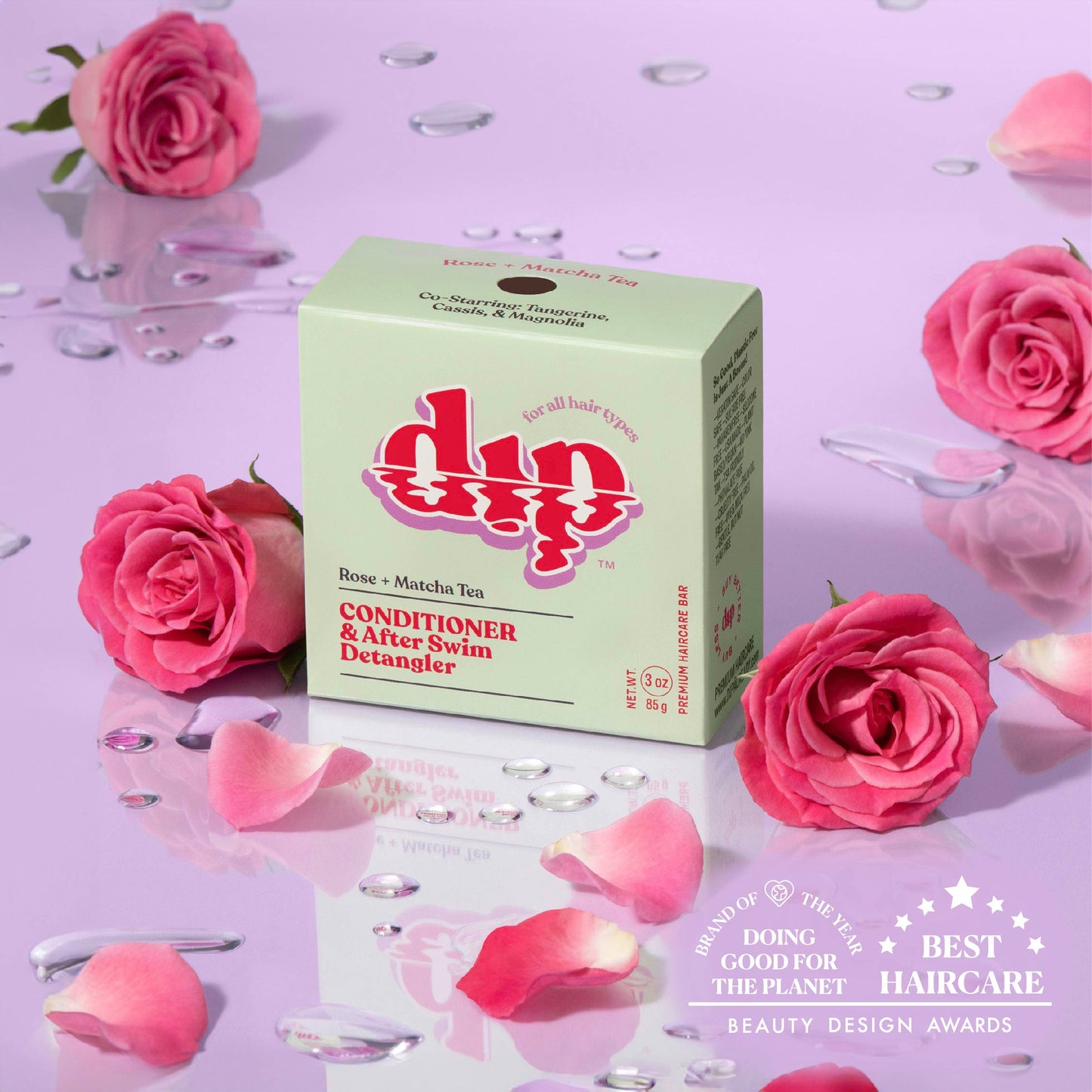 Dip Conditioner Bar & After Swim Detangler - Rose & Matcha Tea