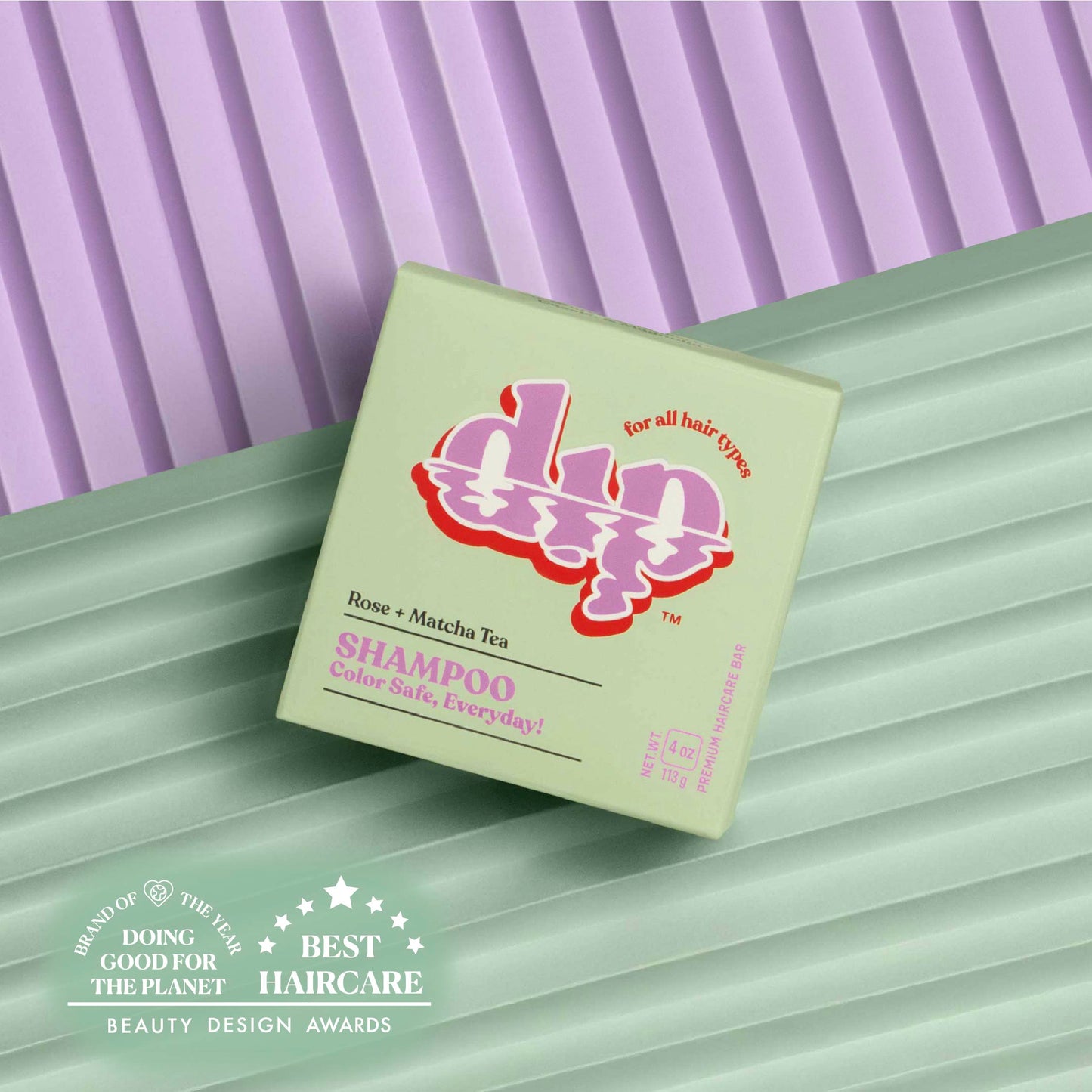 Dip Shampoo Bar: Color Safe, Everyday - Rose & Matcha Tea