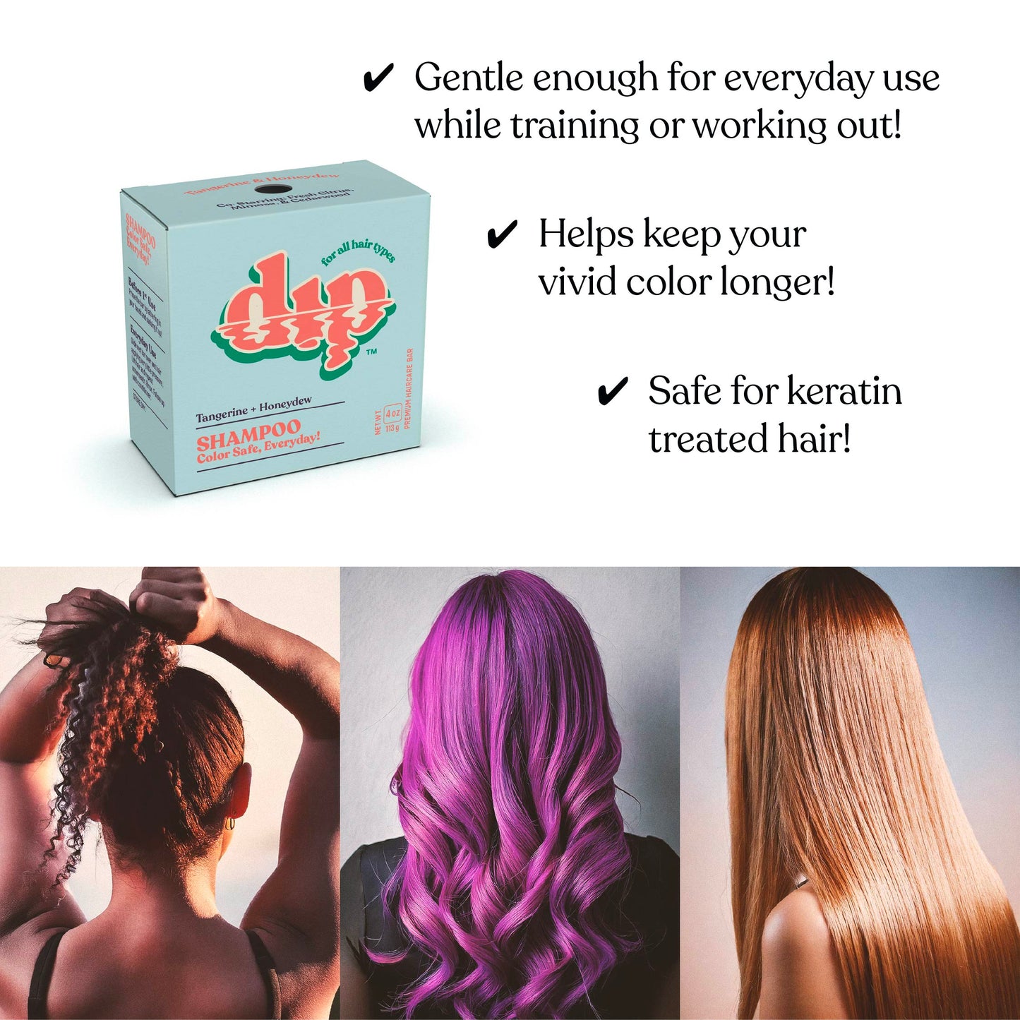 Dip Shampoo Bar: Color Safe, Everyday - Tangerine & Honeydew