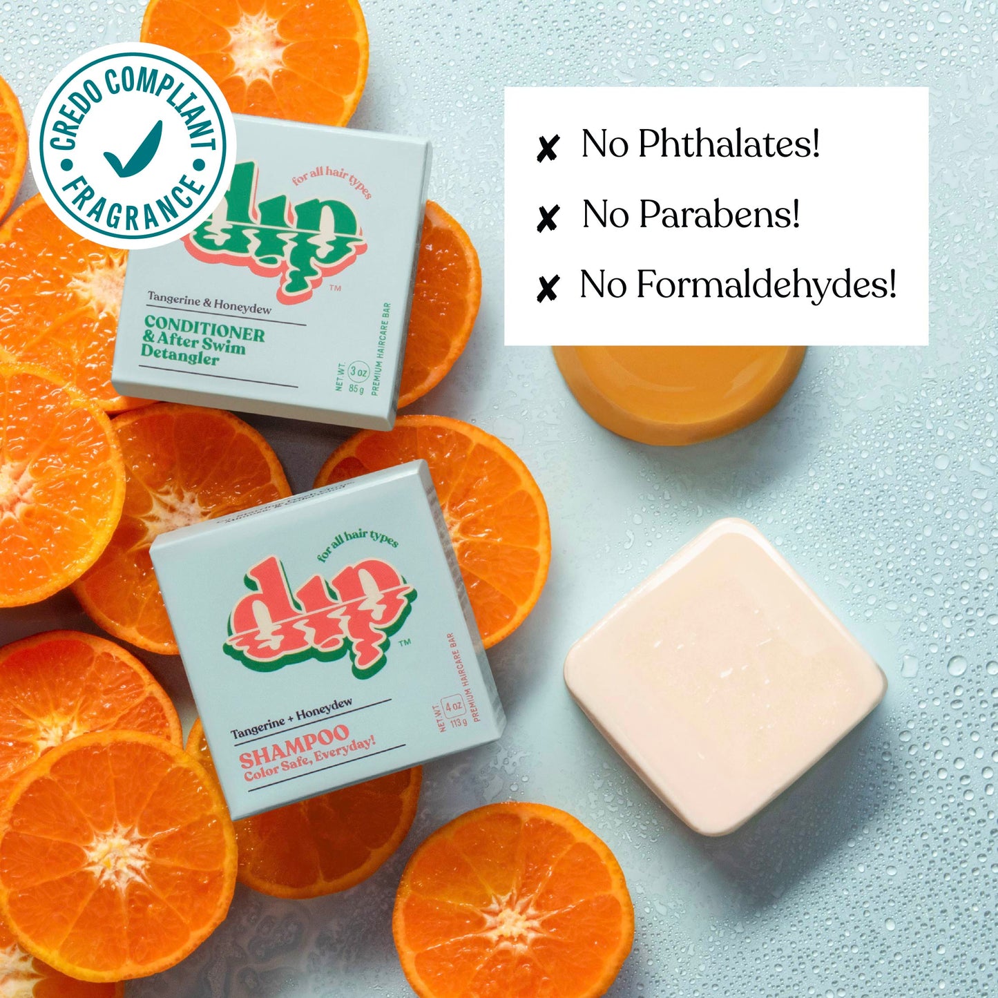 Dip Shampoo Bar: Color Safe, Everyday - Tangerine & Honeydew